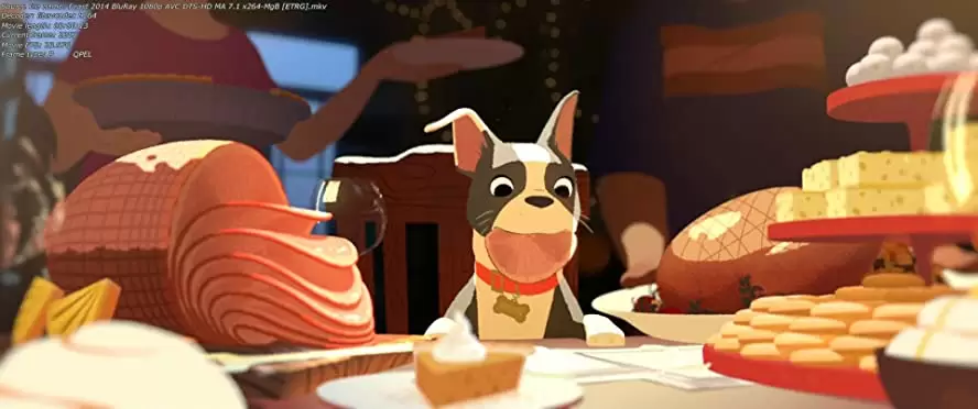 愛犬とごちそうの画像