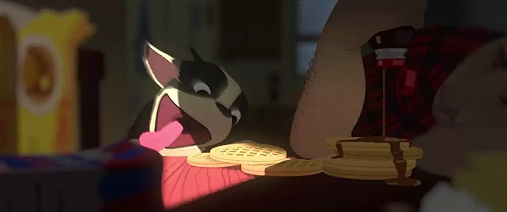 愛犬とごちそうの画像