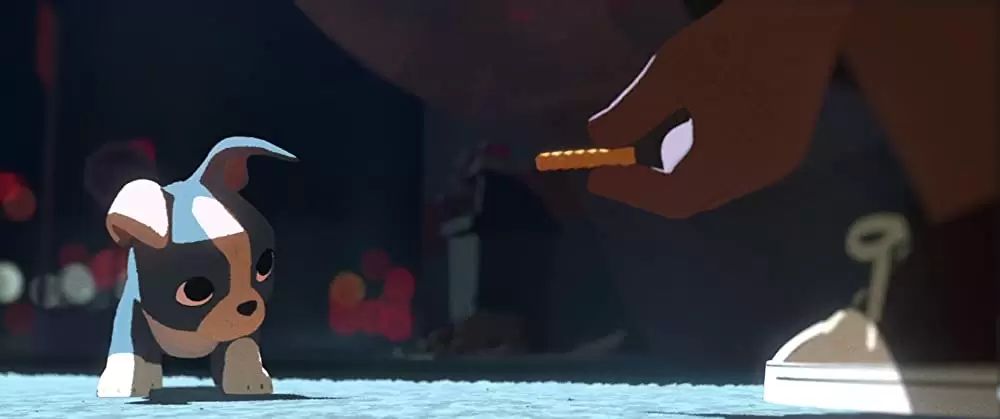 愛犬とごちそうの画像