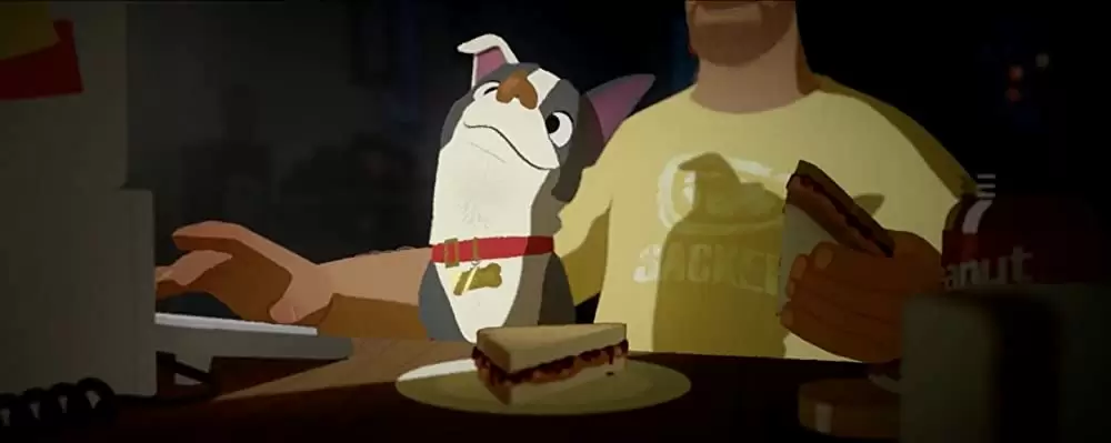 愛犬とごちそうの画像