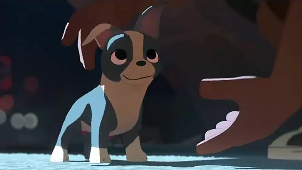 愛犬とごちそうの画像