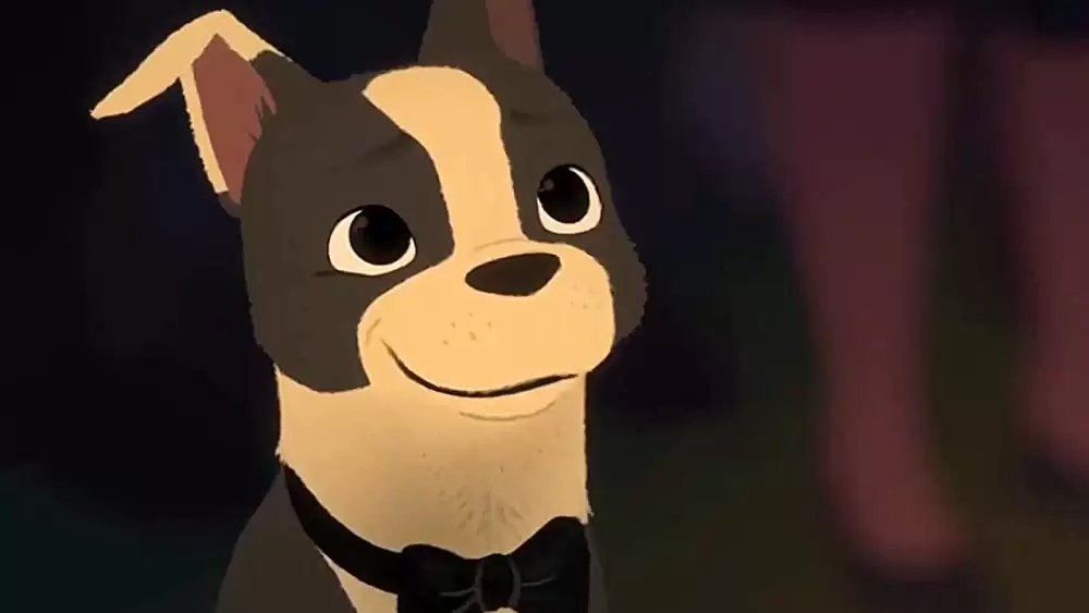 愛犬とごちそうの画像