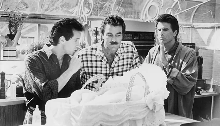 スリーメン&ベビーの画像