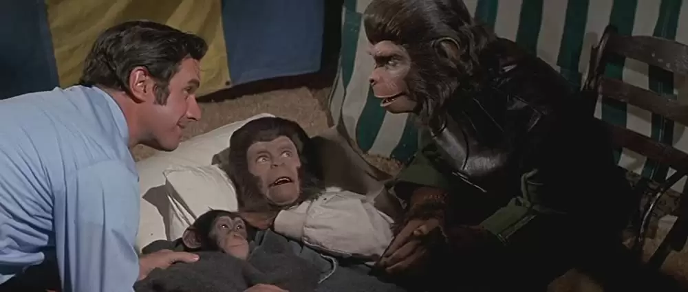 「新・猿の惑星」キム・ハンター & ロディ・マクドウォール & ブラッドフォード・ディルマンの画像
