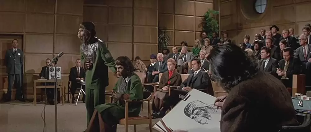 「新・猿の惑星」キム・ハンター & ロディ・マクドウォール & ブラッドフォード・ディルマン & ナタリー・トランディの画像