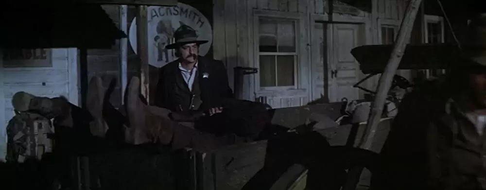 「夕陽の挽歌」ウィリアム・ホールデン & ビクター・フレンチ & ライアン・オニールの画像