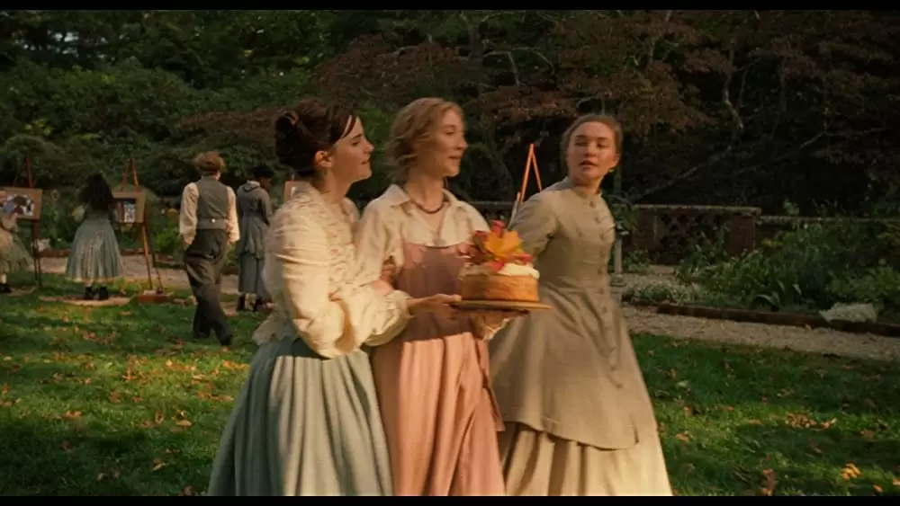 「ストーリー・オブ・マイライフ／わたしの若草物語」エマ・ワトソン & シアーシャ・ローナン & フローレンス・ピューの画像