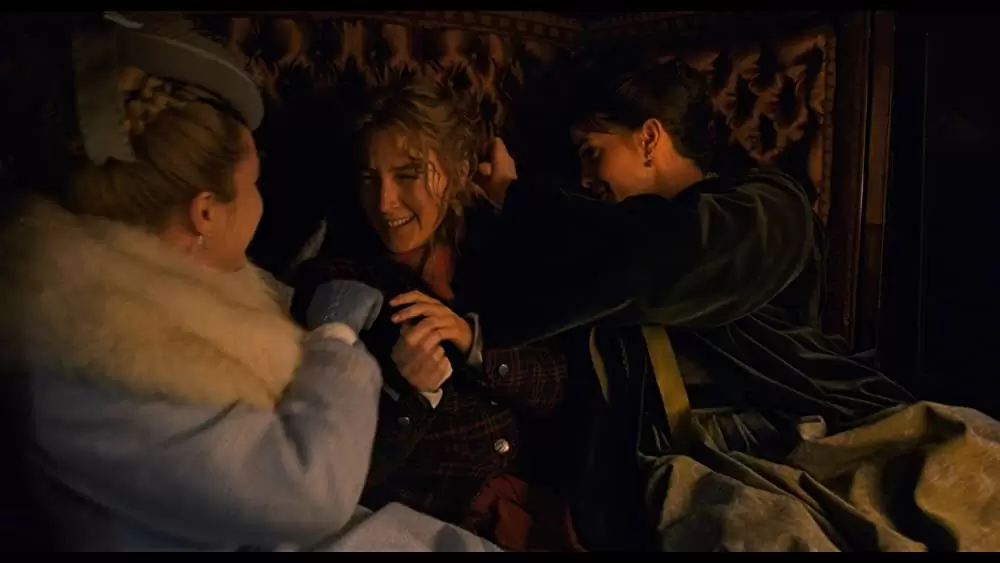 「ストーリー・オブ・マイライフ／わたしの若草物語」エマ・ワトソン & シアーシャ・ローナン & フローレンス・ピューの画像