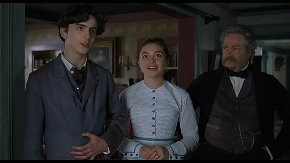 「ストーリー・オブ・マイライフ／わたしの若草物語」クリス・クーパー & ティモシー・シャラメ & フローレンス・ピューの画像