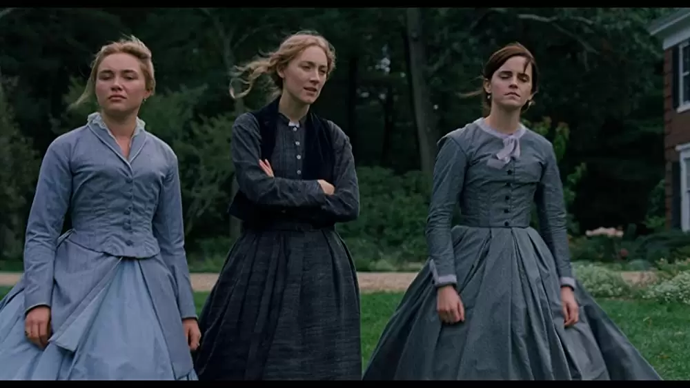 「ストーリー・オブ・マイライフ／わたしの若草物語」エマ・ワトソン & シアーシャ・ローナン & フローレンス・ピューの画像