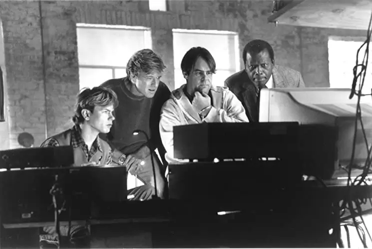 「スニーカーズ」ダン・エイクロイド & リバー・フェニックス & ロバート・レッドフォード & シドニー・ポワチエの画像