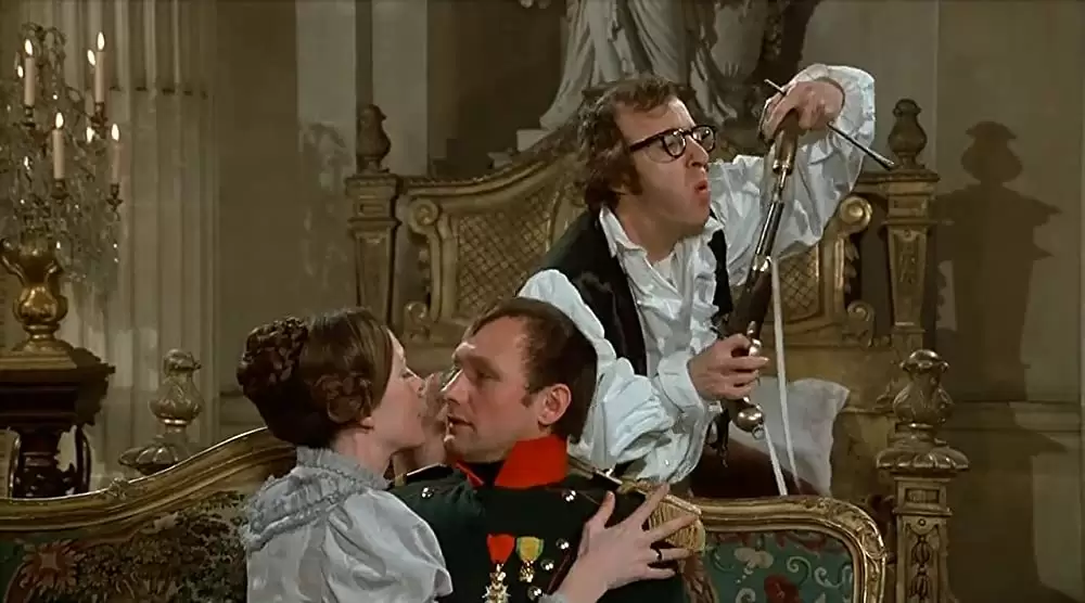 「ウディ・アレンの愛と死」ウッディ・アレン & ダイアン・キートン & ジェームズ・トルカンの画像