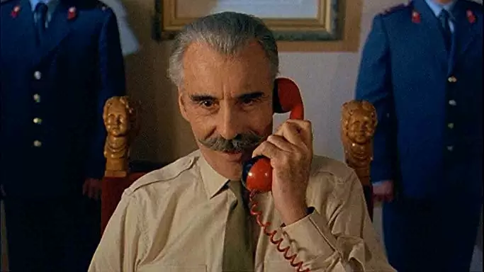 「ポリス・アカデミー'94 モスクワ大作戦」クリストファー・リーの画像