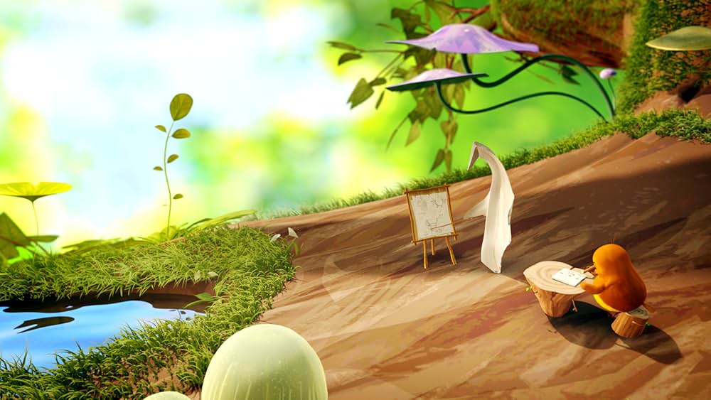 ピープと紙飛行機の画像