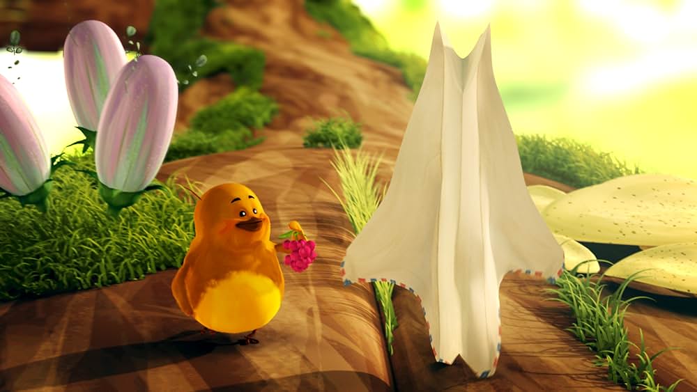 ピープと紙飛行機の画像