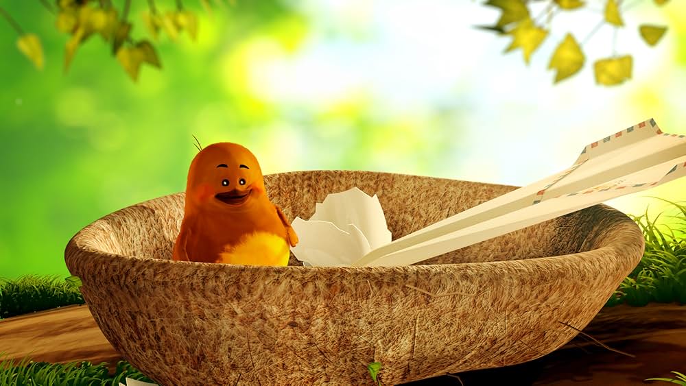 ピープと紙飛行機の画像