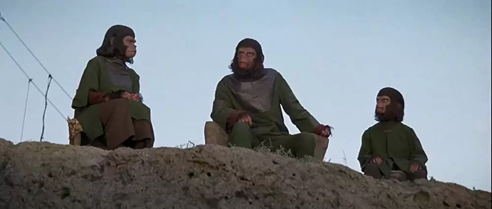 「最後の猿の惑星」ロディ・マクドウォール & Bobby Porter & ナタリー・トランディの画像