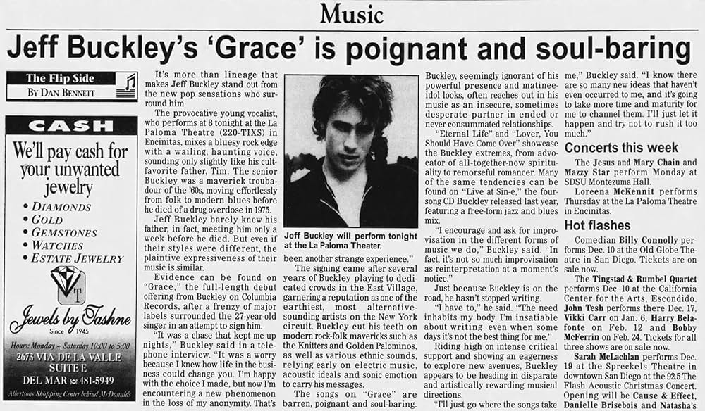 It's Never Over, Jeff Buckley（原題）の画像