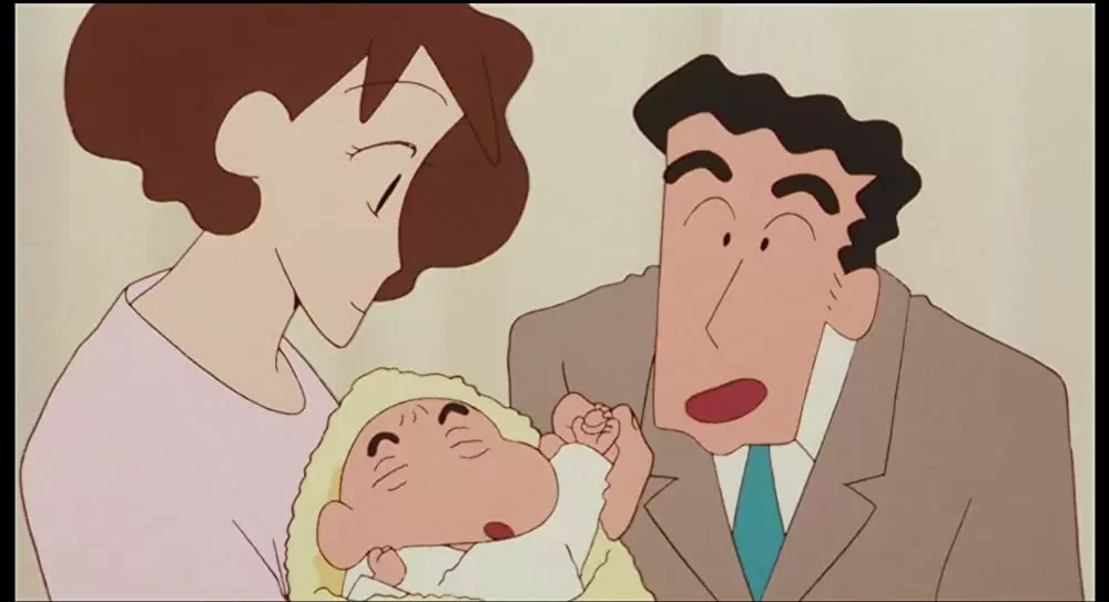 「クレヨンしんちゃん 嵐を呼ぶモーレツ！オトナ帝国の逆襲」藤原啓治 & 楢橋美紀 & 矢島晶子の画像