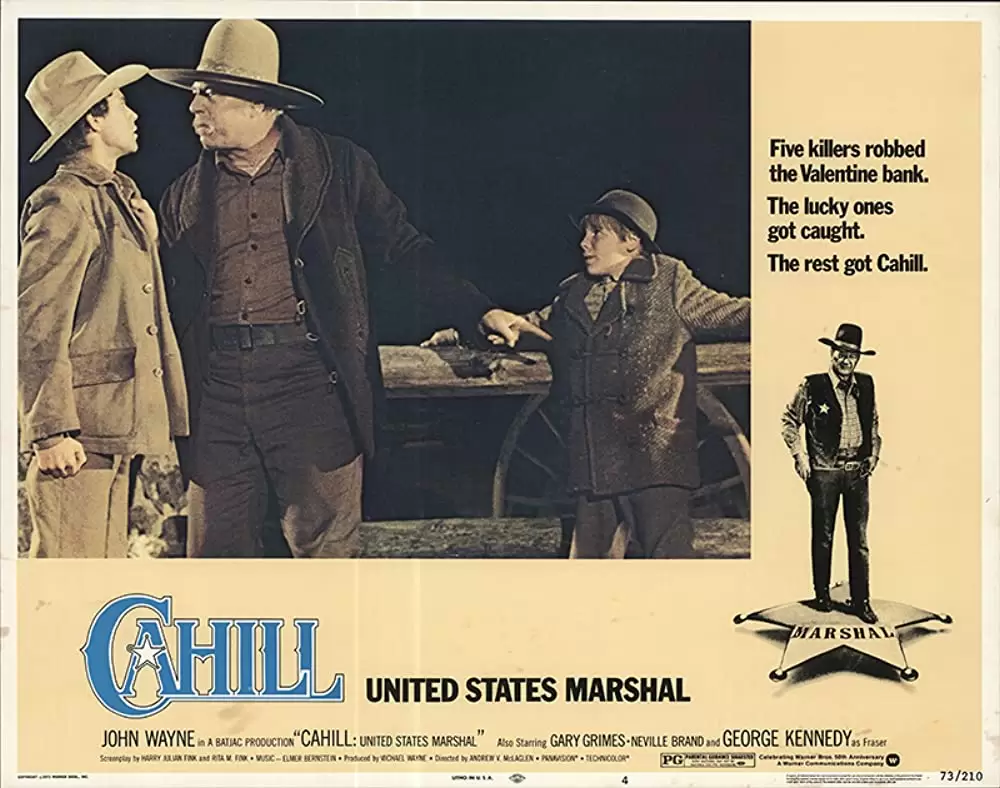 「ビッグケーヒル」ジョン・ウェイン & ジョージ・ケネディ & ゲイリー・グライムズ & クレイ・オブライエンの画像