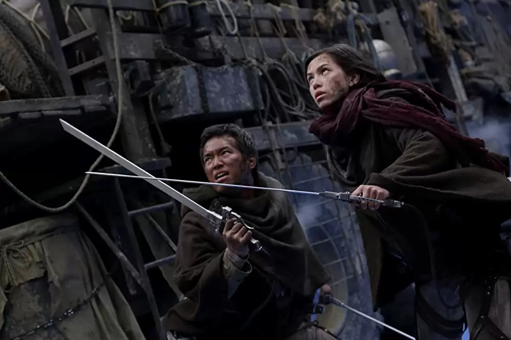 「進撃の巨人 ATTACK ON TITAN END OF THE WORLD」水原希子 & 三浦貴大の画像