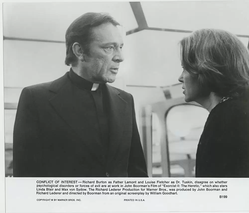 「エクソシスト2」リチャード・バートン & ルイーズ・フレッチャーの画像