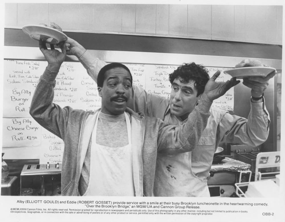 黄昏のブルックリン・ブリッジの写真