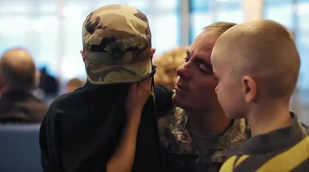 父、兵士、その息子の画像