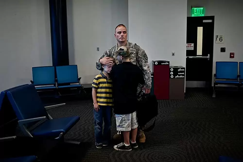父、兵士、その息子の画像