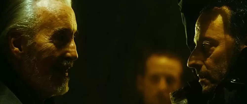 「クリムゾン・リバー2 黙示録の天使たち」クリストファー・リー & ジャン・レノの画像