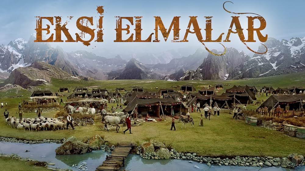 酸っぱいリンゴの木の下での画像