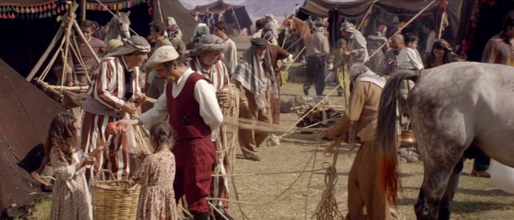 酸っぱいリンゴの木の下での画像