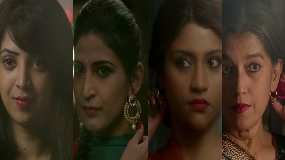 ブルカの中の口紅の画像