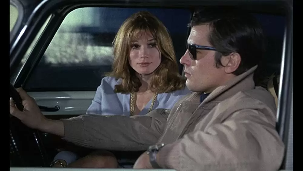 「さらば友よ」アラン・ドロン & オルガ・ジョルジュ＝ピコの画像