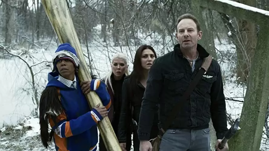 「シャークネード ラスト・チェーンソー 4DX」タラ・リード & アイアン・ジーリング & Debra Wilson & キャシー・スケルボの画像