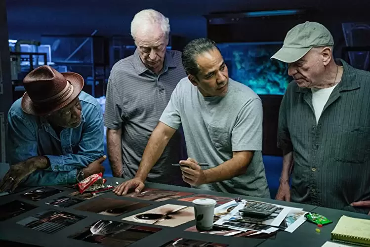 「ジーサンズ はじめての強盗」モーガン・フリーマン & アラン・アーキン & マイケル・ケイン & ジョン・オーティスの画像