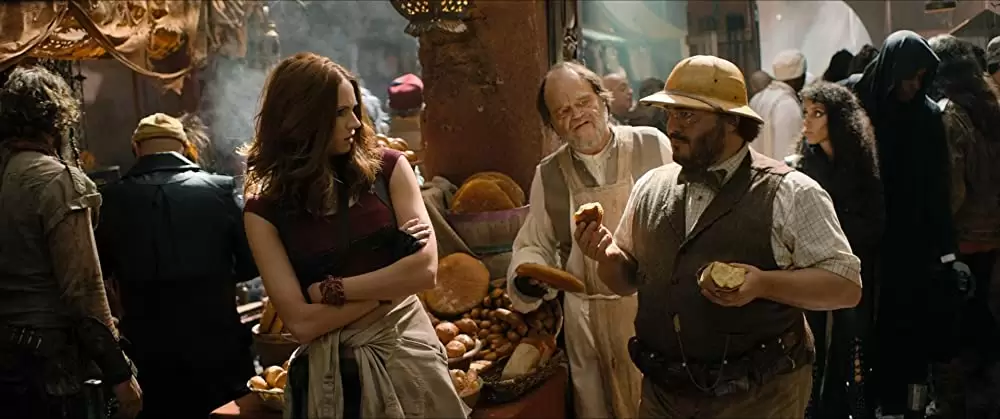 「ジュマンジ／ウェルカム・トゥ・ジャングル」ジャック・ブラック & カレン・ギランの画像