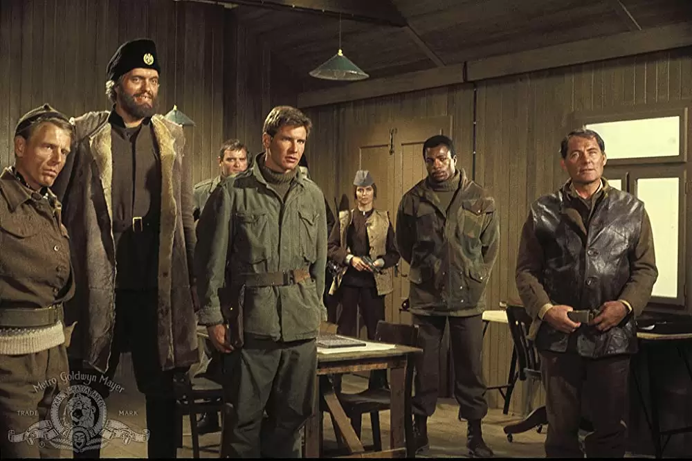 「ナバロンの嵐」ハリソン・フォード & バーバラ・バック & リチャード・キール & ロバート・ショウ & カール・ウェザース & エドワード・フォックスの画像