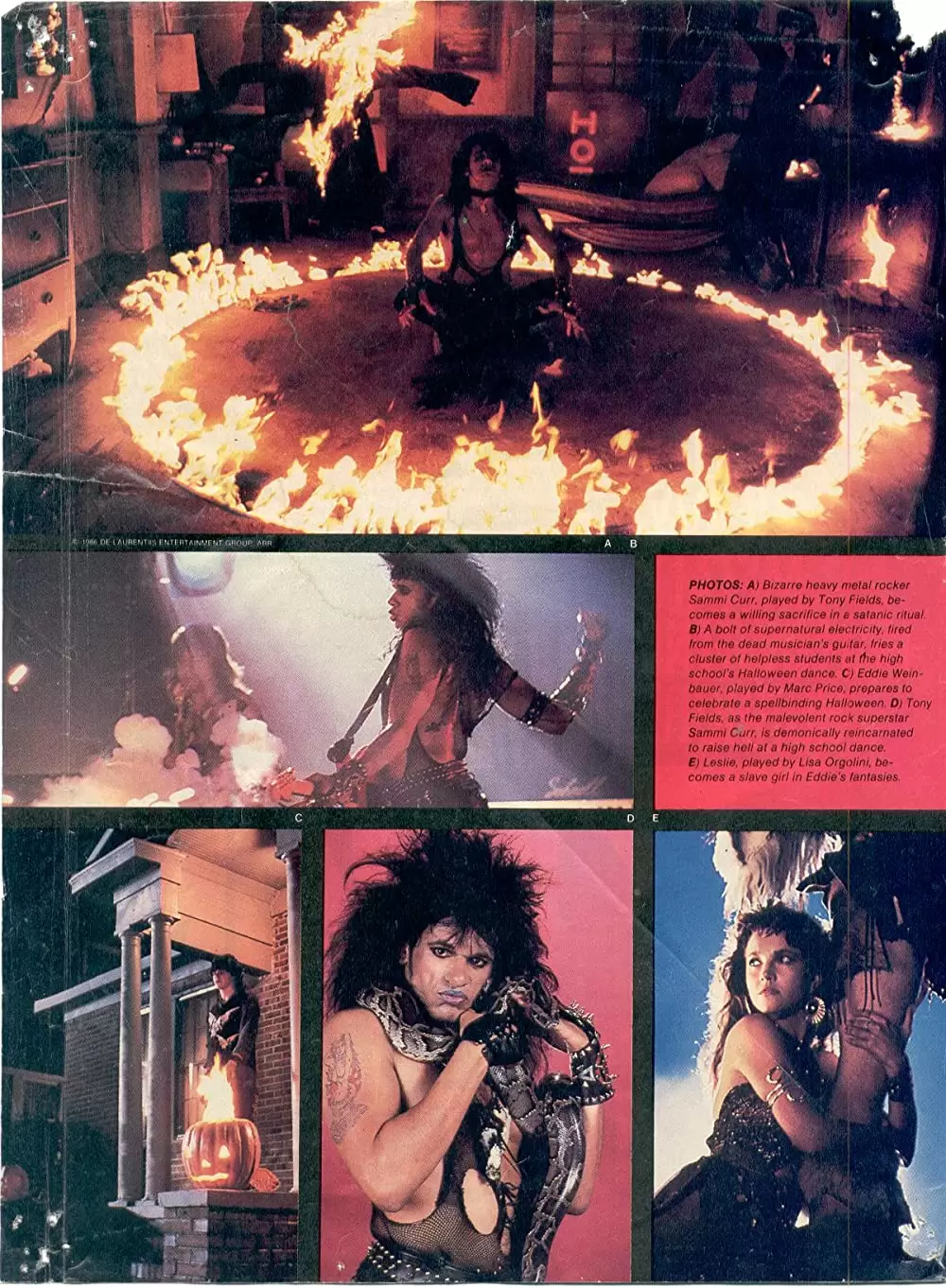 「ハロウィン1988・地獄のロック&ローラー」トニー・フィールズ & Lisa Orgolini & マーク・プライスの画像