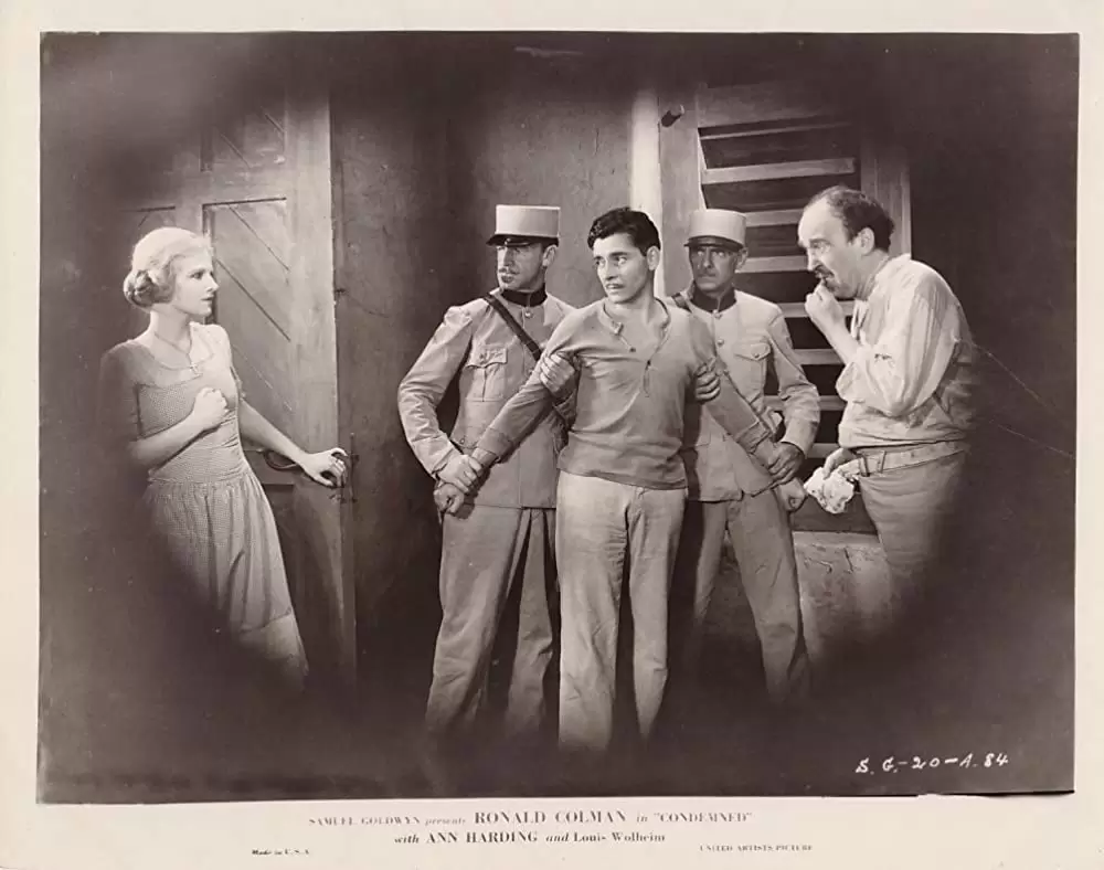 「曳かれゆく男」ロナルド・コールマン & ダドリー・ディッグス & アン・ハーディングの画像