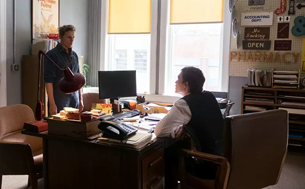 「スリー・ビルボード」フランシス・マクドーマンド & ケイレブ・ランドリー・ジョーンズの画像