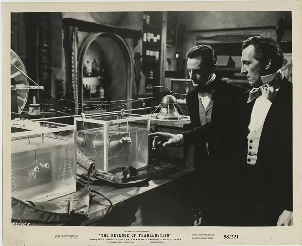 「フランケンシュタインの復讐」ピーター・カッシング & Francis Matthewsの画像