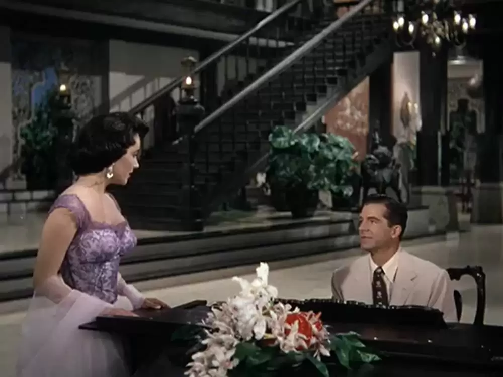 「巨象の道」エリザベス・テイラー & ダナ・アンドリュースの画像