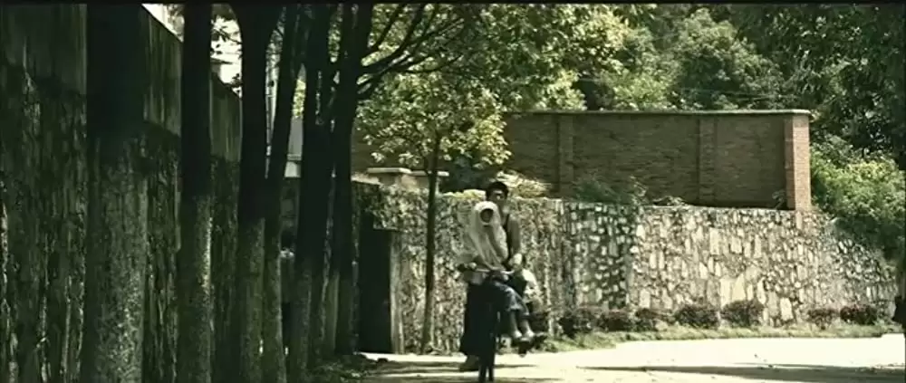 サンザシの樹の下での画像