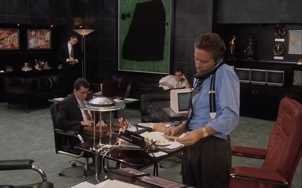 「ウォール街」マイケル・ダグラス & チャーリー・シーンの画像