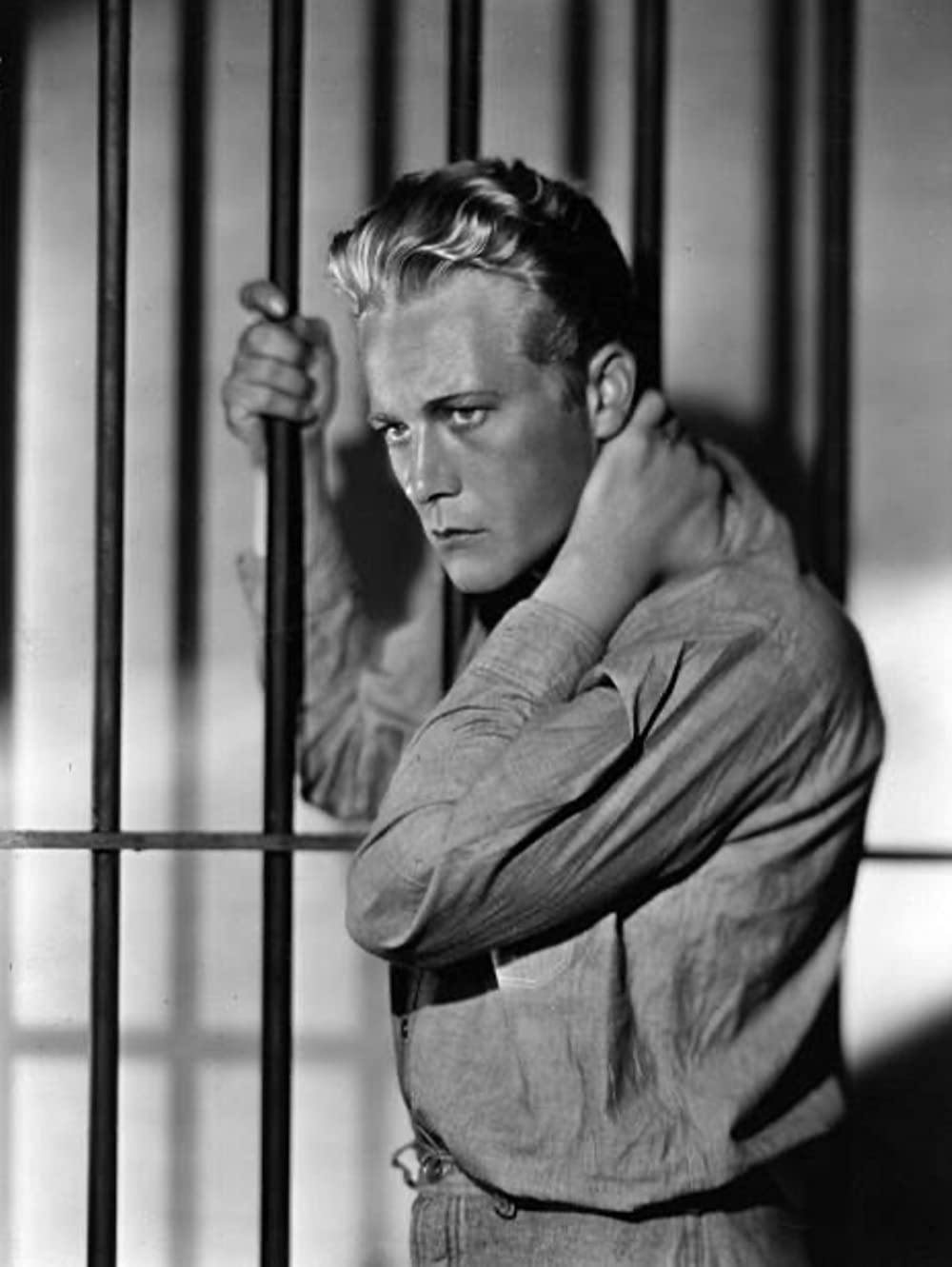 鉄窓と花束の画像