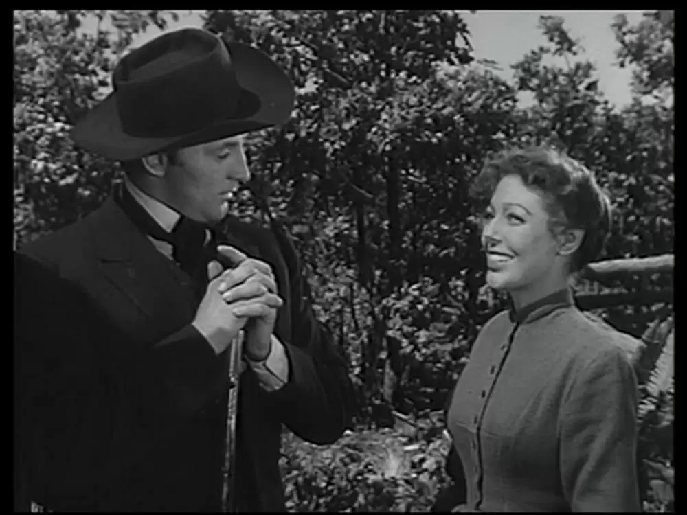 「荒原の女」ロバート・ミッチャム & ロレッタ・ヤングの画像