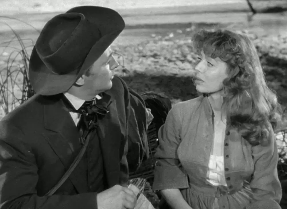 「荒原の女」ロバート・ミッチャム & ロレッタ・ヤングの画像