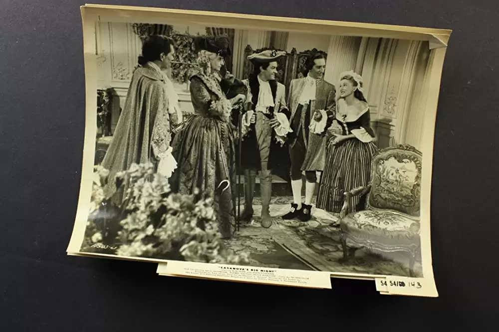 「豪傑カサノヴァ」ジョーン・フォンテイン & ボブ・ホープ & ベイジル・ラスボーンの画像