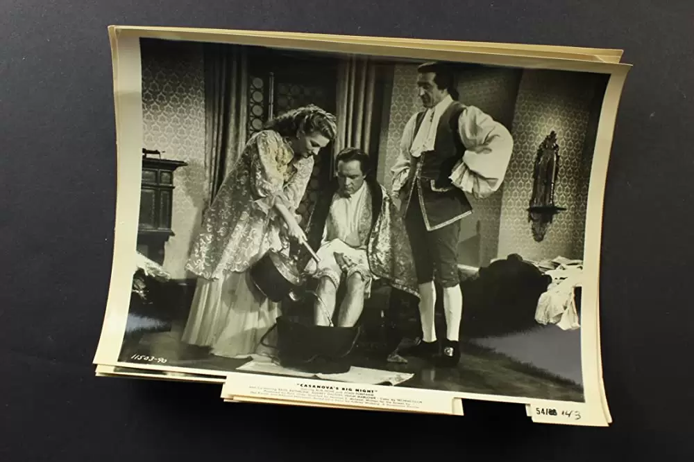 「豪傑カサノヴァ」ジョーン・フォンテイン & ボブ・ホープ & ベイジル・ラスボーンの画像